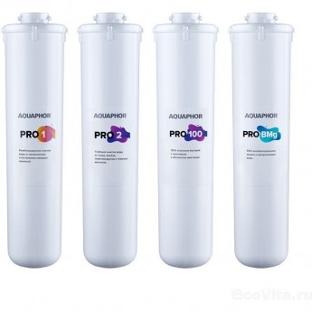 Комплект сменных фильтрующих модулей АКВАФОР Pro1-Pro2-Pro100-Pro BMg Комплект сменных фильтрующих модулей АКВАФОР Pro1-Pro2-Pro100-Pro BMg